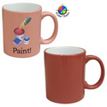 11 Oz. 2 Tone Color of the Year mug (Marsala Mauve/White) Full Color